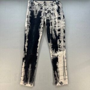 Siwy Jeans Women's Hannah Jeans Size 26 (2) Black Tie Dye Embossed Pockets